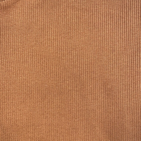 ZARA Ribbed Deep Scoop neck stretch cotton tank top - Picture 3 of 5